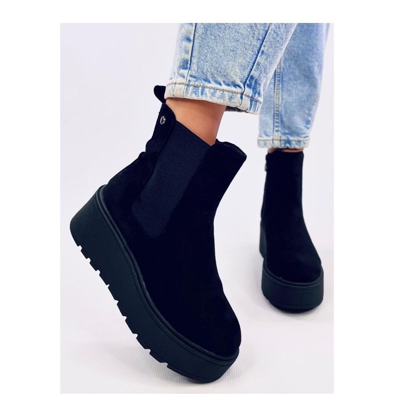 Ronda Black platå Chelsea boots - Inello svart 2