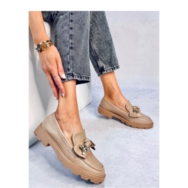 Khaki gyllene nallemockasiner brun 1