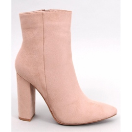 Rivers Khaki högklackade ankelboots - Inello beige 1