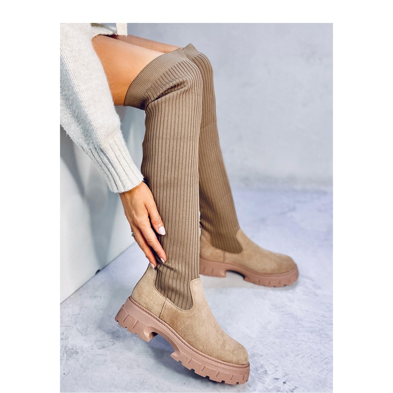 Trotter Khaki sock boots - Inello brun 2