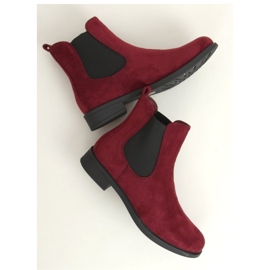 Klassiska Burgundy Chelsea Boots för kvinnor MR-9 Wine - Inello röd 1