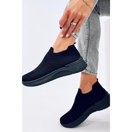 Fourny Allblack sock sportskor - Inello svart 2