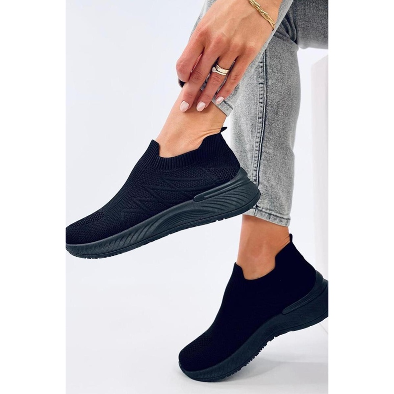 Fourny Allblack sock sportskor - Inello svart 2