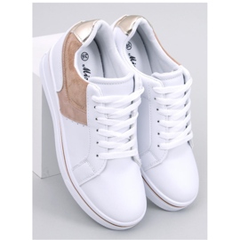 Beige wedge sneakers vit 1