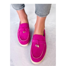 Seastar Loafers i mocka för kvinnor rosa 1