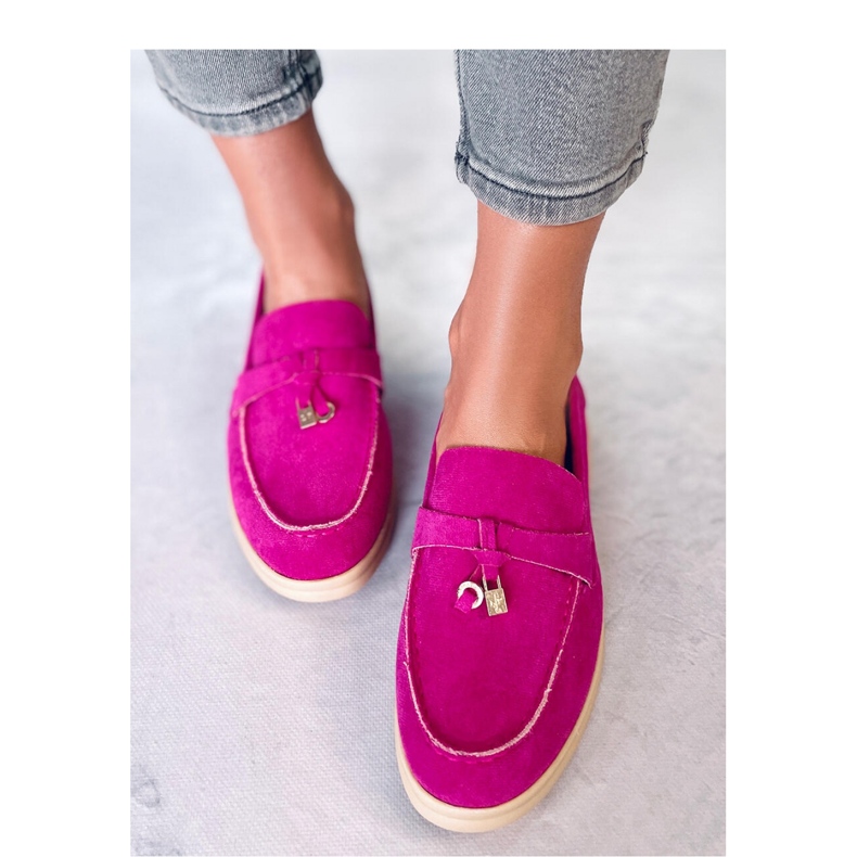 Seastar Loafers i mocka för kvinnor rosa 1