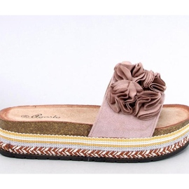 Sandal flip-flops på en tjock, färgglad sula Raven Beige - Inello 1