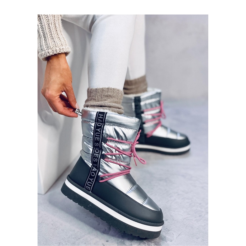 Snöskor för kvinnor Archie Silver - Inello grå 2