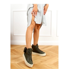 Gröna high-top sneakers RE11P Grön - Inello 2