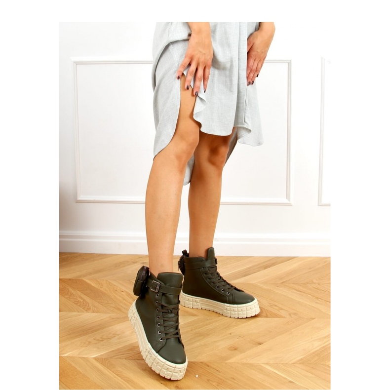 Gröna high-top sneakers RE11P Grön - Inello 2