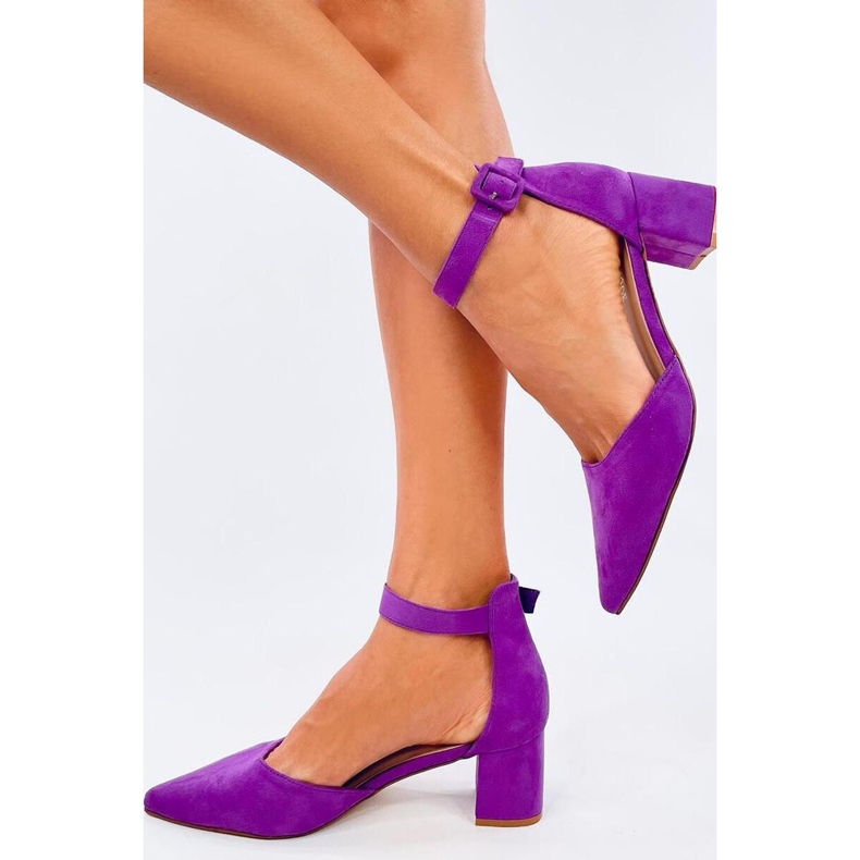 Dacrem LT.LILA lågklackade pumps - Inello violett 2