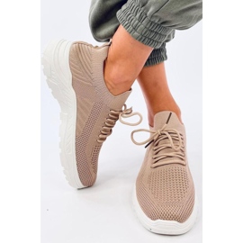 Khaki sock sportskor brun 1