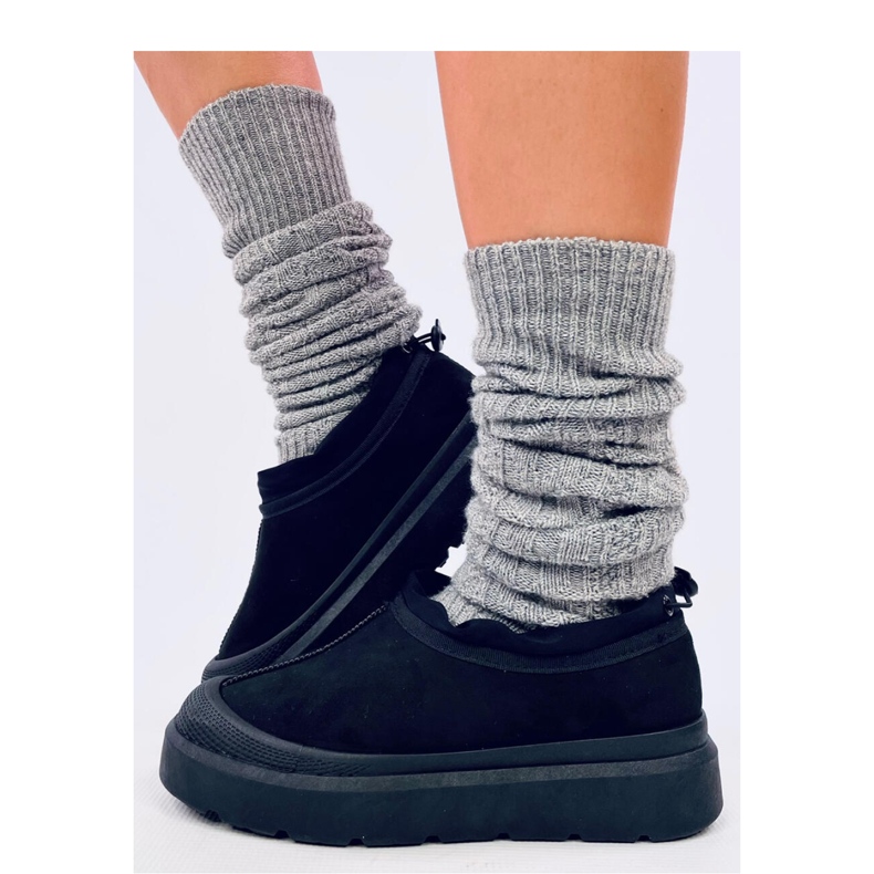 Korta snöstövlar för kvinnor Svarta 1