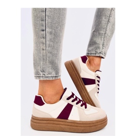 Melba Wine damsneakers - Inello beige 1
