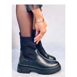 Stövletter med elastisk ovandel Demus Black - Inello svart 2