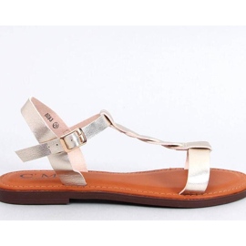 Pourta Gold damsandaler - Inello gul 1