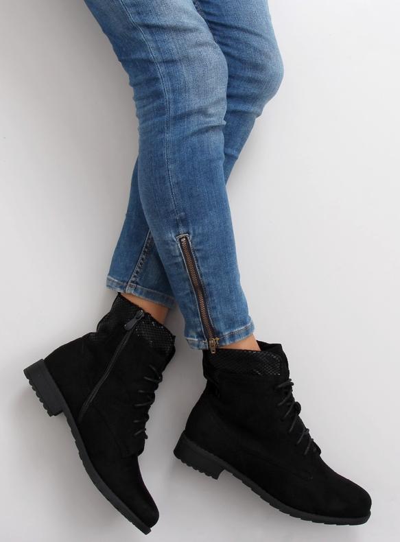 Snörstövlar svart workery J05 svart 1