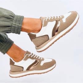 Carthy Khaki damsneakers - Inello brun 2