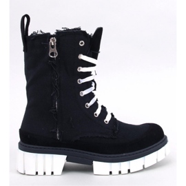 Vaugh Svarta ankelboots i canvas med skydd - Inello 1