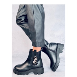 Vida Black Chelsea stövlar för kvinnor - Inello svart 2