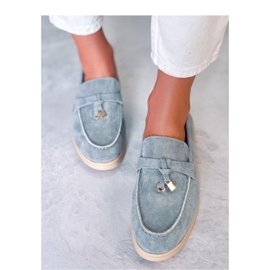 Ottavia Blue mockasin mockasin - Inello blå 2