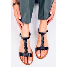 Platta sandaler för kvinnor Svarta 2