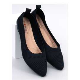 Kayla Svarta vävda balettlägenheter - Inello 1