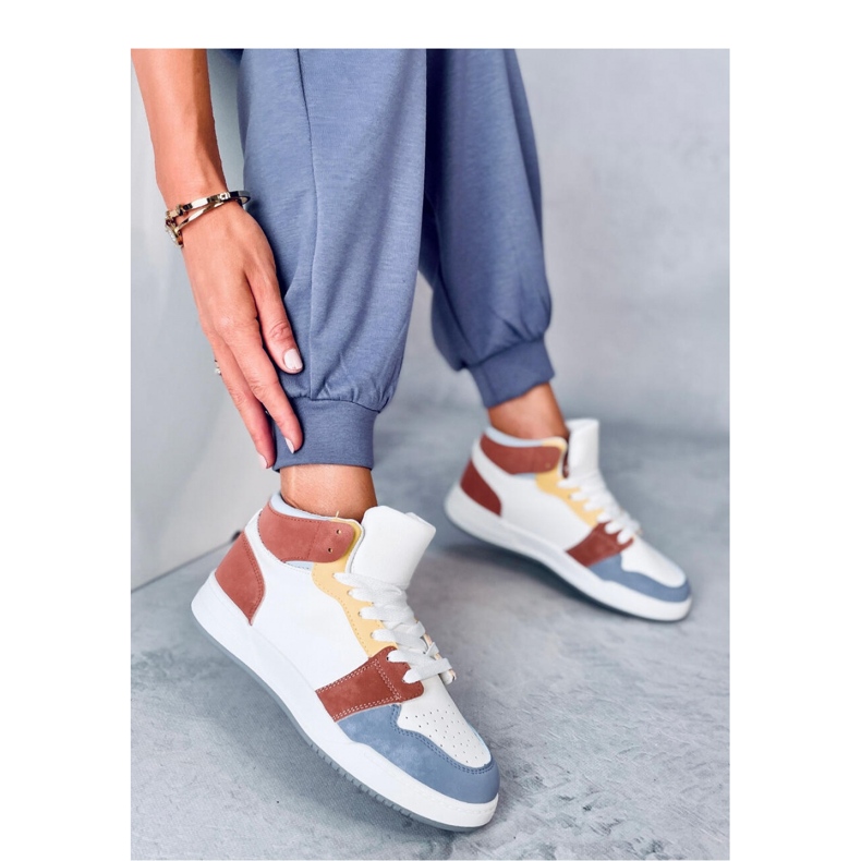 Höga sportskor för kvinnor vit 1