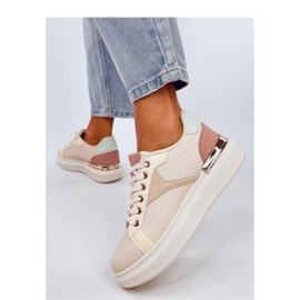 Färgglada damsneakers rosa 1