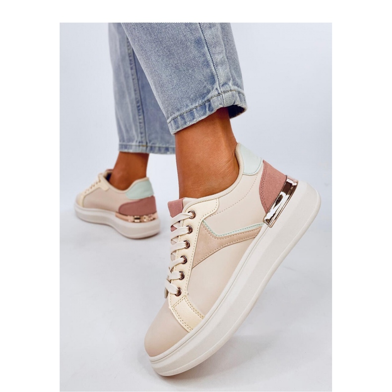 Färgglada damsneakers rosa 1
