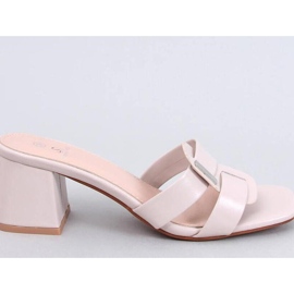 Sandal Elegant högklackat flip-flops Lafar Beige - Inello 1