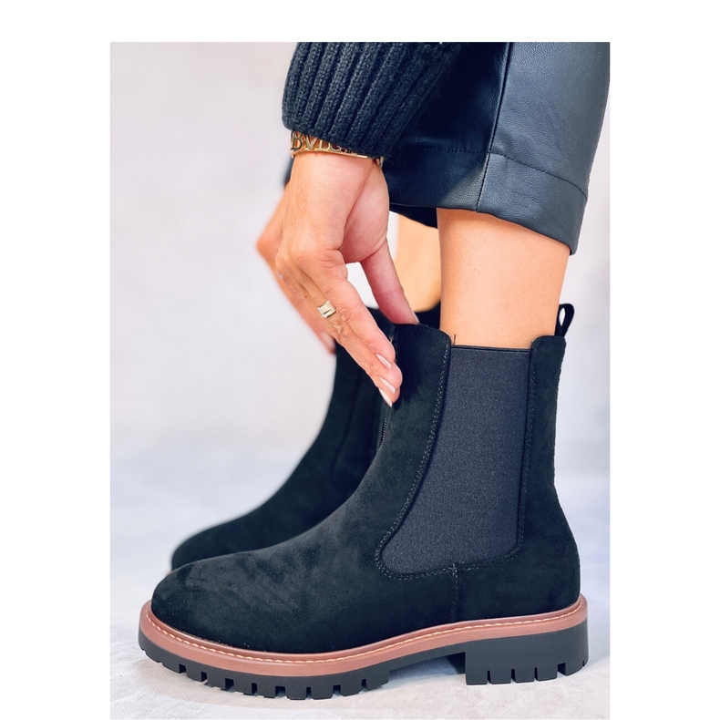 Fuqua Black mocka Chelsea boots - Inello svart 2