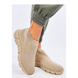 Dart Beige strumpa sportskor - Inello 1