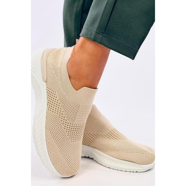 Suare Beige sock sportskor - Inello 1