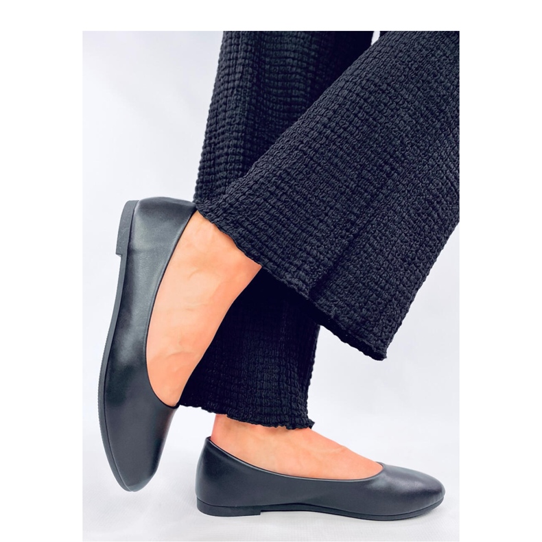 Klassiska fullkornsbalettlägenheter Musse Black - Inello svart 2