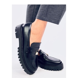 Rimet Black platform loafers - Inello svart 1