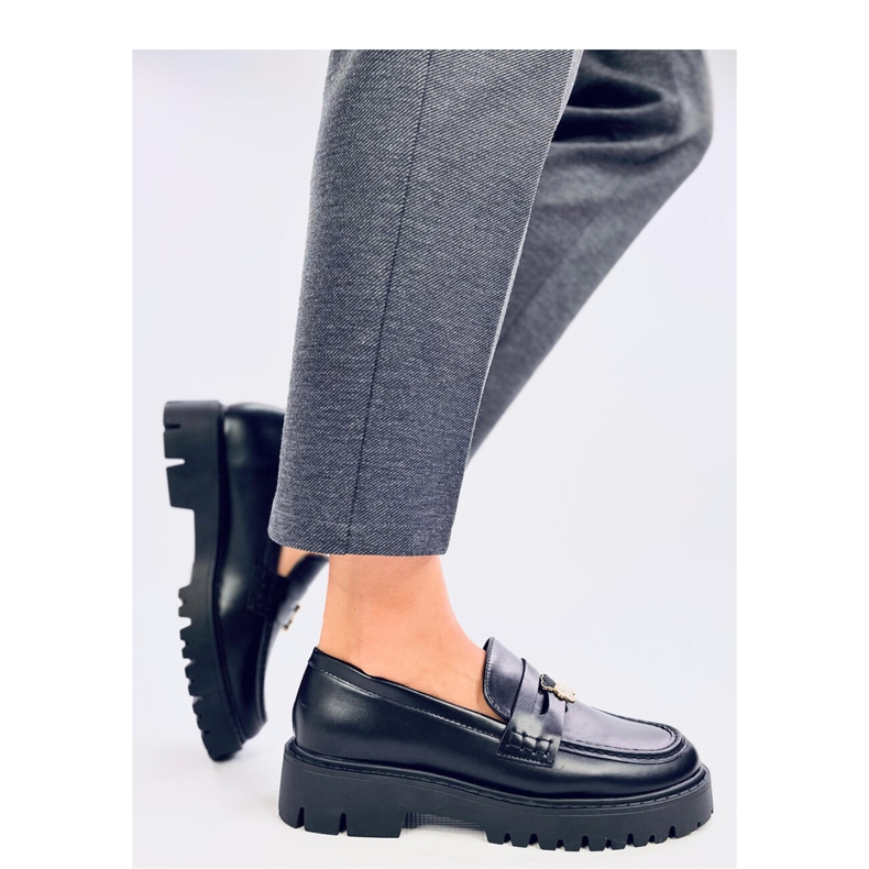 Rimet Black platform loafers - Inello svart 2