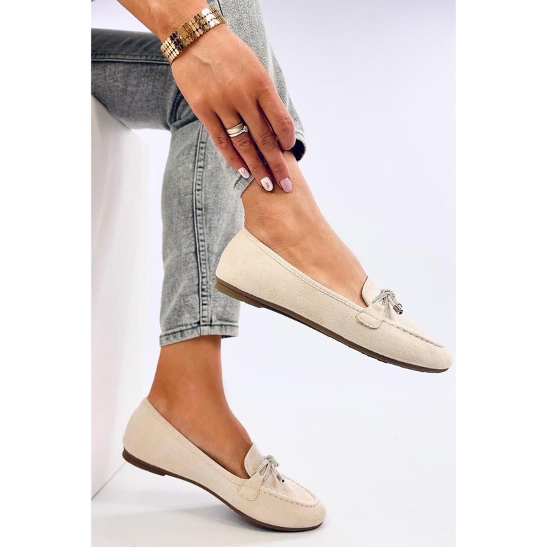 Marsoin Beige mockasin i mocka - Inello 1