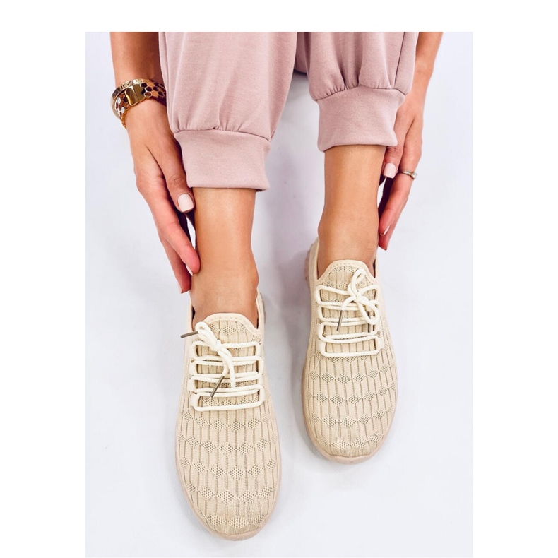 Barkes Beige sock sportskor - Inello 1