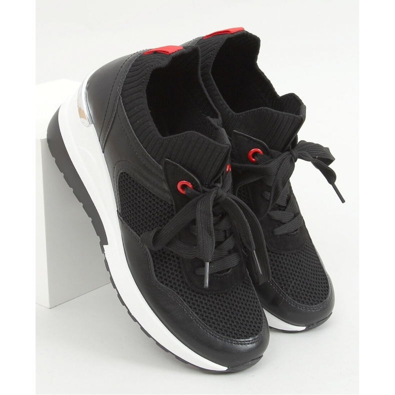 Fenix ​​​​Black wedge sneakers - Inello svart 1