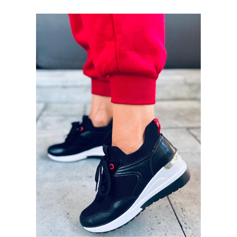 Fenix ​​​​Black wedge sneakers - Inello svart 2