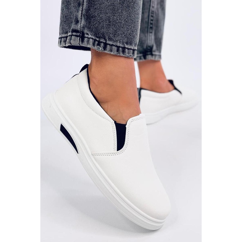 Alliot White slip-on sneakers - Inello svart 1