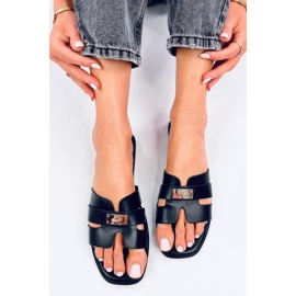 Daudi Black damflip-flops sandal - Inello svart 1