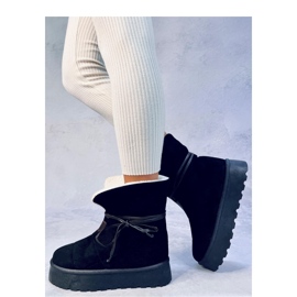 Pris Svarta fårskinnssnöskor - Inello 2