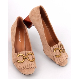 Weinn Beige kopparklackpumps - Inello 1