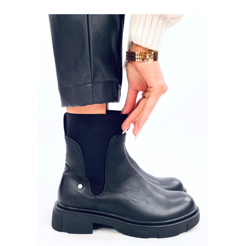 Mead Black Chelsea stövlar för kvinnor - Inello svart 1