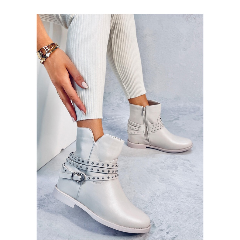 Stovall Beige wedge ankelboots - Inello 2