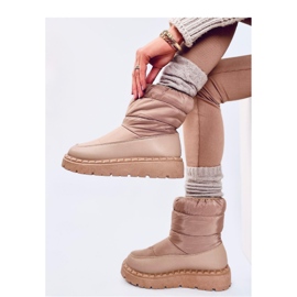 Javier Khaki - Inello snöstövlar i nylon brun 2