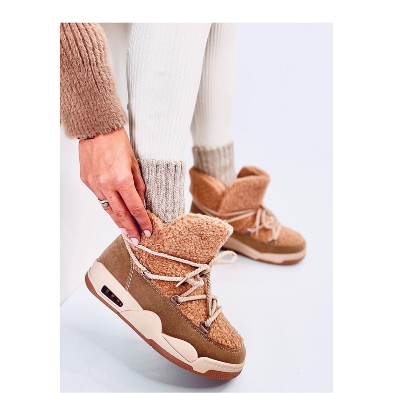 Remal Khaki isolerade snöstövlar - Inello brun 2