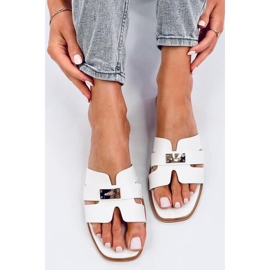Daudi White sandal med flip-flops för kvinnor - Inello vit 1